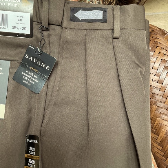 Savane men’s pleated and cuffed pants. NWT - Picture 5 of 6